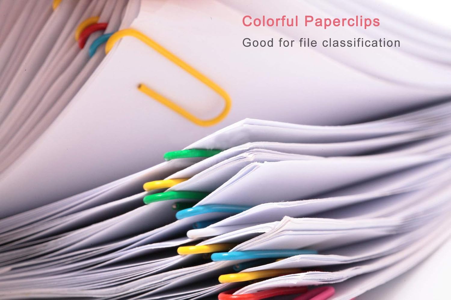 Coideal Extra Large Paperclips Coloured - 30 Pcs 4 Inch Jumbo Paper Clips Vinyl Coated 100mm Big Metal Office File Clips - Image 5