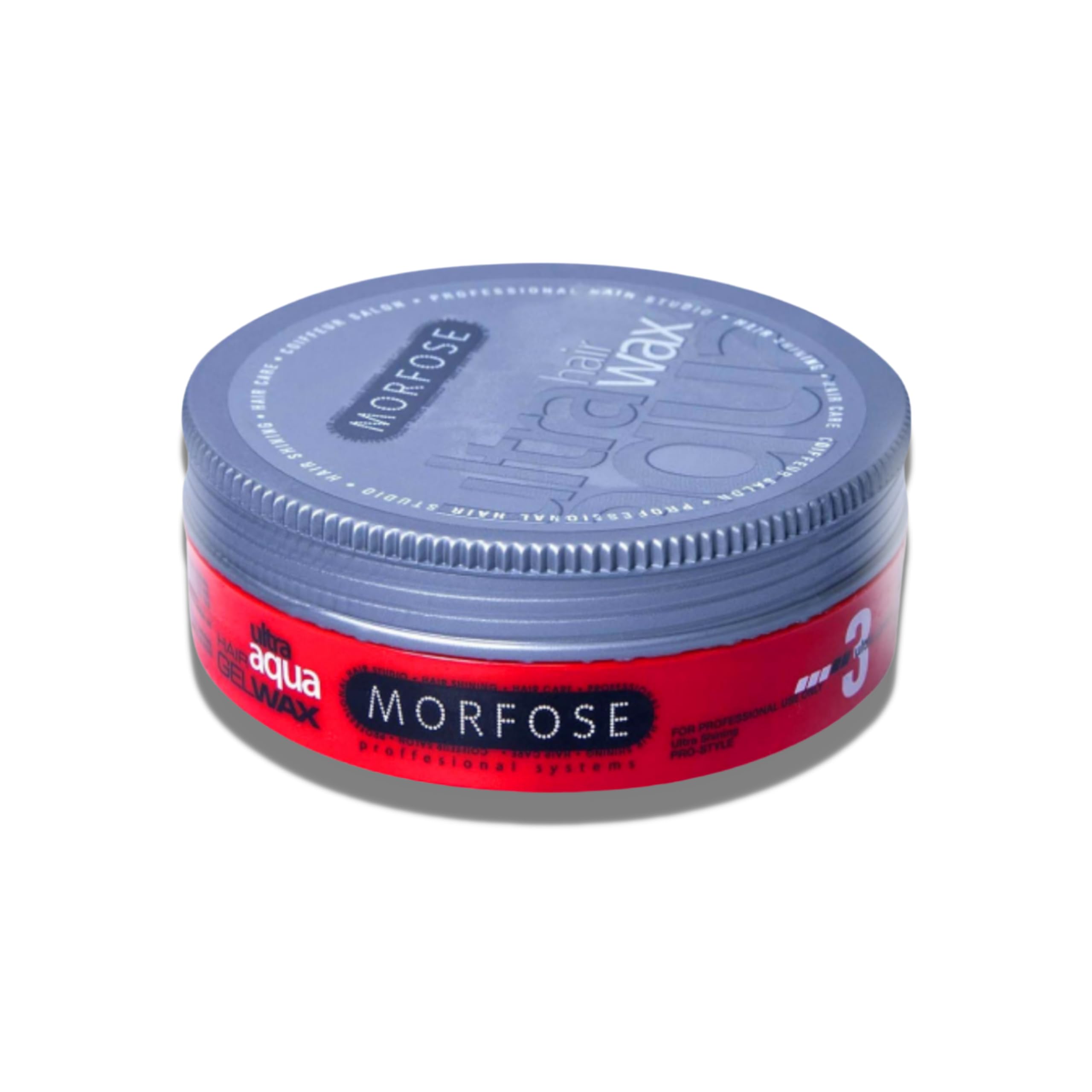 Morfose Ultra Aqua Hair Gel Wax - Shine Look, Edge Control, Ultra Hold for Men & Women - Versatile Hair Styling Gel Wax for All Hair Types (175 ml, Ultra Aqua no:3)