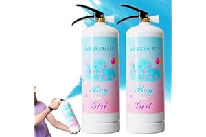 Workkeep Giant Gender Reveal Fire Extinguisher Color Blasters: 2 Pcs Blue Blaster Only for Baby Boy with Blue Smoke suitable Gender Reveal Party Decorations - Blasts 20+ Feet (Blue)