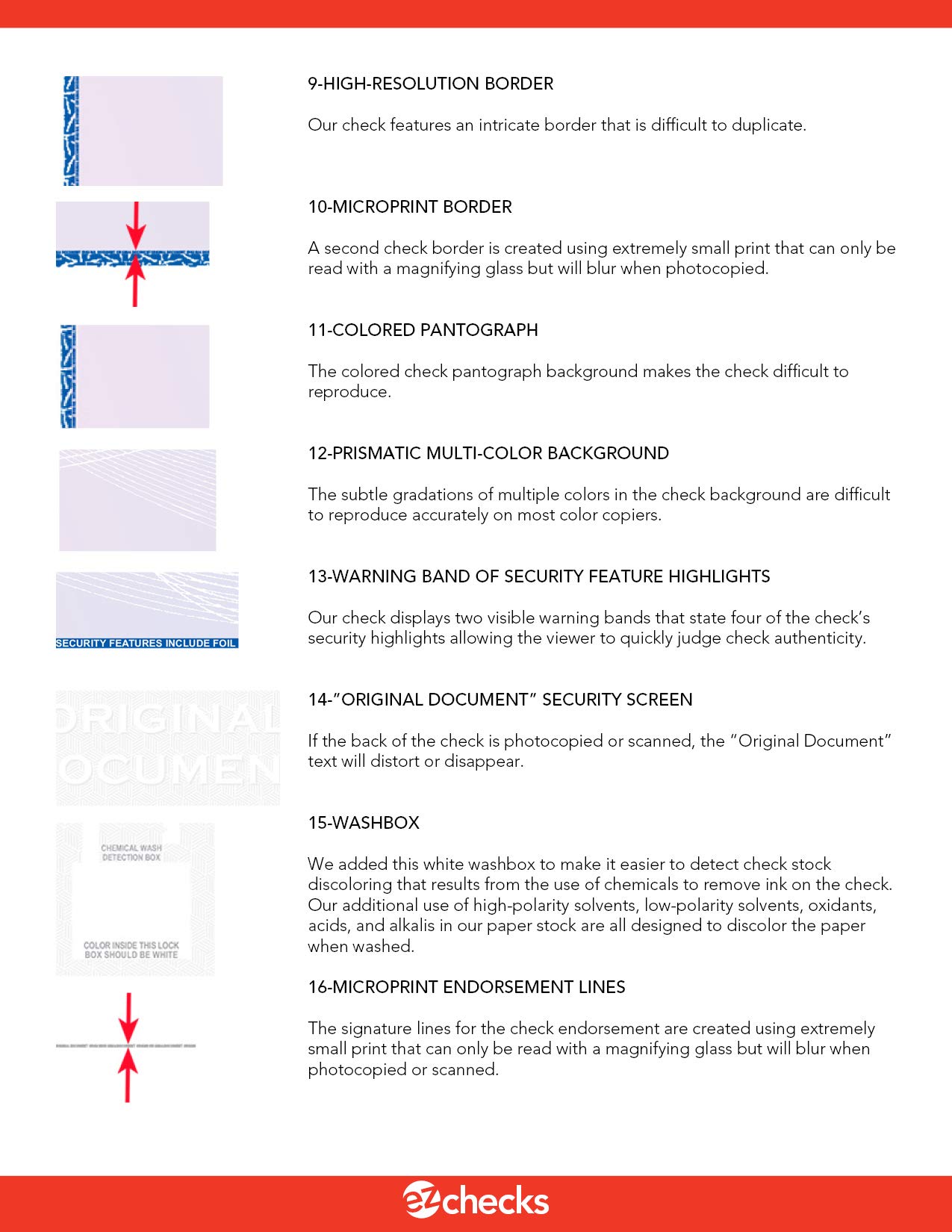 Mua EZ Checks High Security Check Paper with Hologram & 20 Security ...