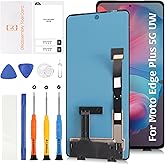 Olivechard Original for Motorola Moto Edge+ 5G UW 2022/ Edge Plus 5G 2022 / Moto Edge 30 Pro LCD Screen Replacement with Fingerprint Support XT2201-1 XT2201-2 Full LCD Display Touch Digitizer Assembly