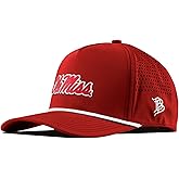 Branded Bills Officially Licensed x Mississippi Old Miss Rebels Red 5-Panel Ole Miss Crimson Script PVC