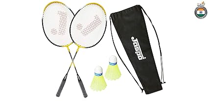 Jaspo Core-JS-200(2 Racket;2 Shuttle Cork;1 Carry Bag)(Multi-Colour)