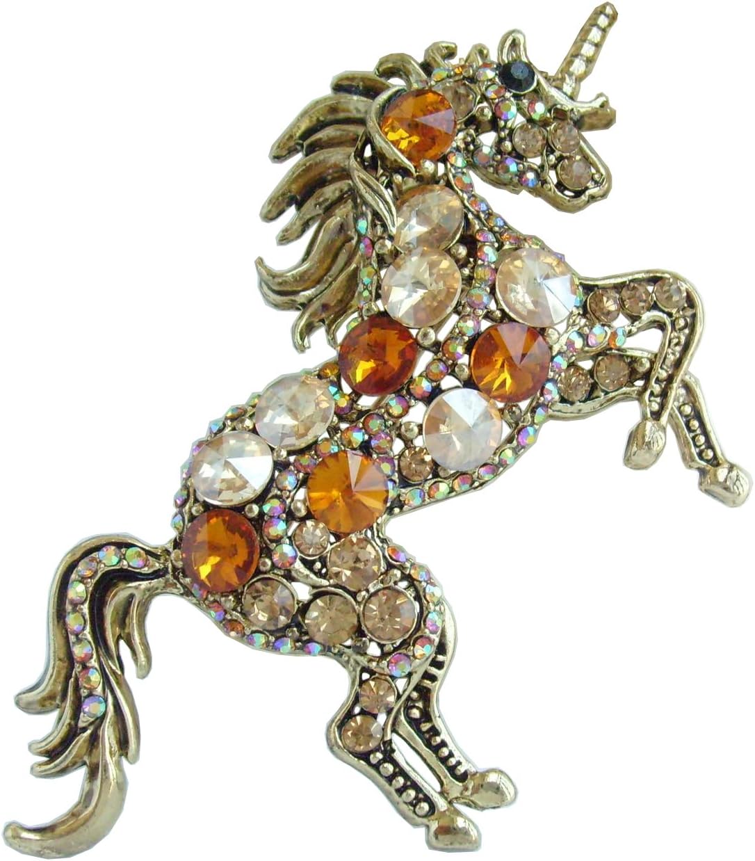 Animal Brooch-Sindary JewelrySindary Unique Animal Unicorn Horse Brooch Pin Pendant Austrian Crystal BZ6172