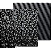 HIKUDIY 264X276mm PEO+ PET Build Plate for Kobra S1, Smooth Diamond PEO+Carbon Fiber PET Platform Spring Steel Flexible Platf