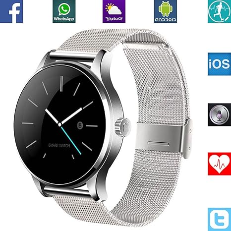 BANAUS B4 Newest SmartWatch with Bluetooth 4.0 Support Heart Rate Monitor for Android Samsung Galaxy S7/S8/S9/S10 Note7/Note8/Note9/Note10 Huawei and ...