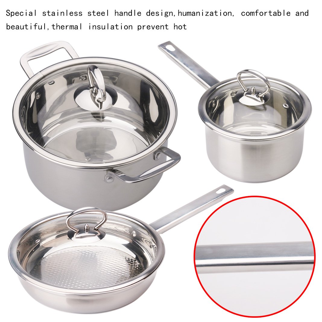 Juning Cookset para camping en acero inoxidable Set de cocina para senderismo