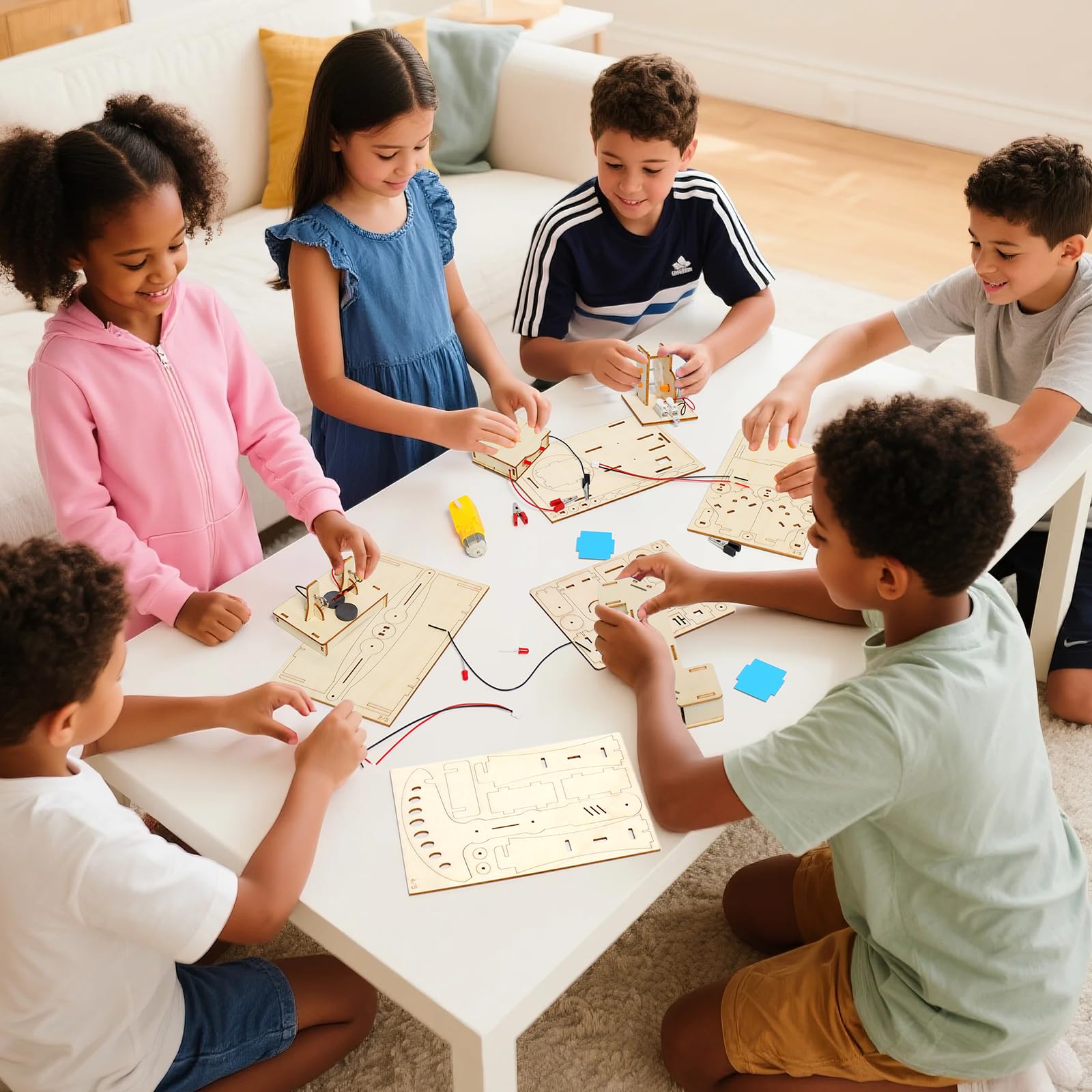 Experimente für Kinder ab 8 9 10 11 12 13 14, Elektronik Baukasten, Experimentierkasten, Elektro Baukasten für Kind, Holz Bausatz Kinder Spielzeug Geschenke ab 8 9 10 11 12 13 14 Jahre Jungen 8