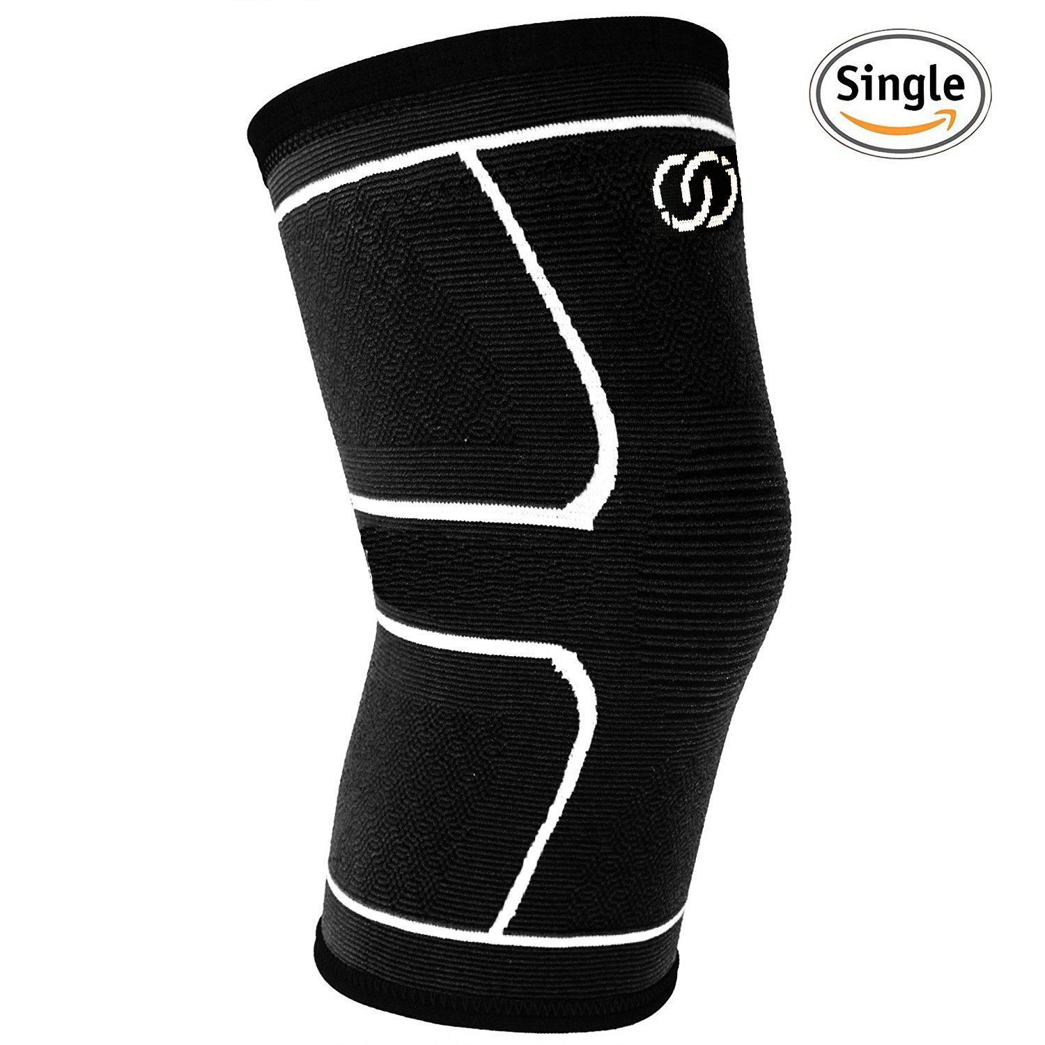 PURE SUPPORT Compression Knee Sleeve Best Knee Brace for Meniscus Tear