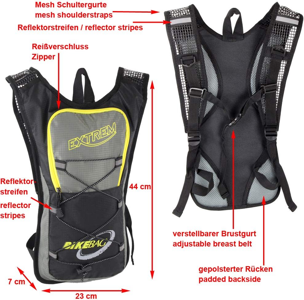 BAG STREET INTERNATIONAL Very light bicycle backpack, padded chest strap, ergonomic bike, outdoor, water-repellent. - Image 5