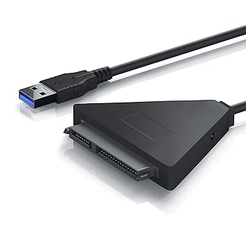 CSL - USB 3.0 zu SATA Adapter/Konverter für 2.5/3.5 Zoll SATA HDD/SSD Laufwerke | USB Attached SCSI Protocol (UASP) | SATA 3 