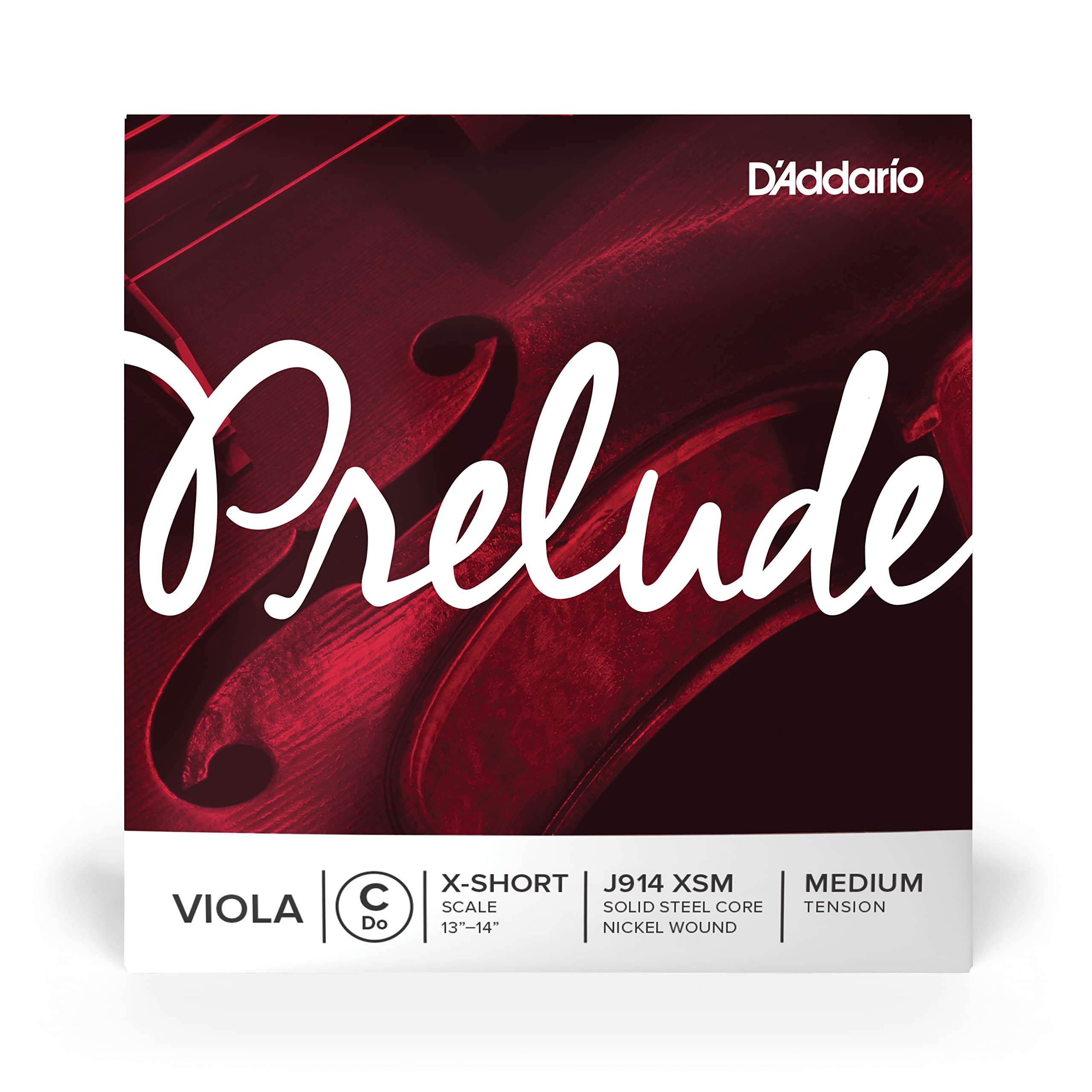 D'Addario J914 XSM Prelude Extra Short Scale Medium Tension Single C String for Viola