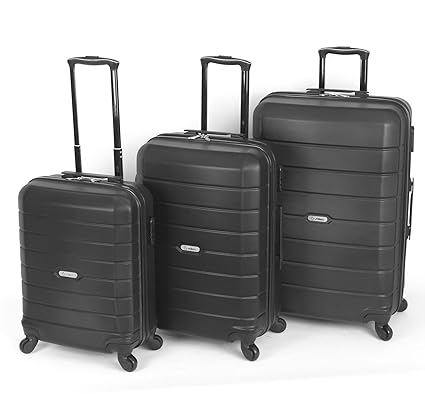 Joy - Set 3 Maletas Valisa (Negro): Amazon.es: Equipaje