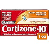 Cortizone 10 Maximum Strength Water Resistant Anti-Itch Ointment, 1% Hydrocortisone, 1 oz.