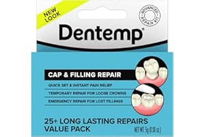 Dentemp Maximum Strength Loose Cap and Lost Filling Repair - Dental Repair Kit for Instant Pain Relief - Value Pack (Packaging May Vary)