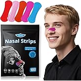 Nepia 100 Pack Extra-Strength Nasal Strips – Latex-Free & Drug-Free Breathing Support for Sports Performance & Day Comfort | Unisex Variety Pack with Assorted Colors