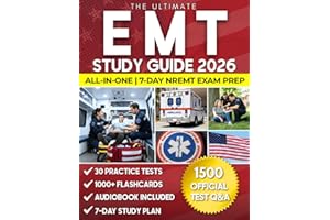 The Ultimate EMT Study Guide: All in 1 NREMT® Exam Prep. Ace the Paramedic Test on Your First Try in Just 7 Days with Expert Tips for Clear Understanding. 1500 Official Q&A, & 30 Practice Tests