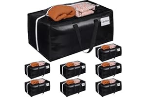 StorageRight Extra Large Moving Bags Oversized Moving Boxes with Strong Handles ＆ Zippers，Collapsible ＆ Reusable Storage Tote for Items，Ideal for Packing & Space Saving 93L,8-Pack