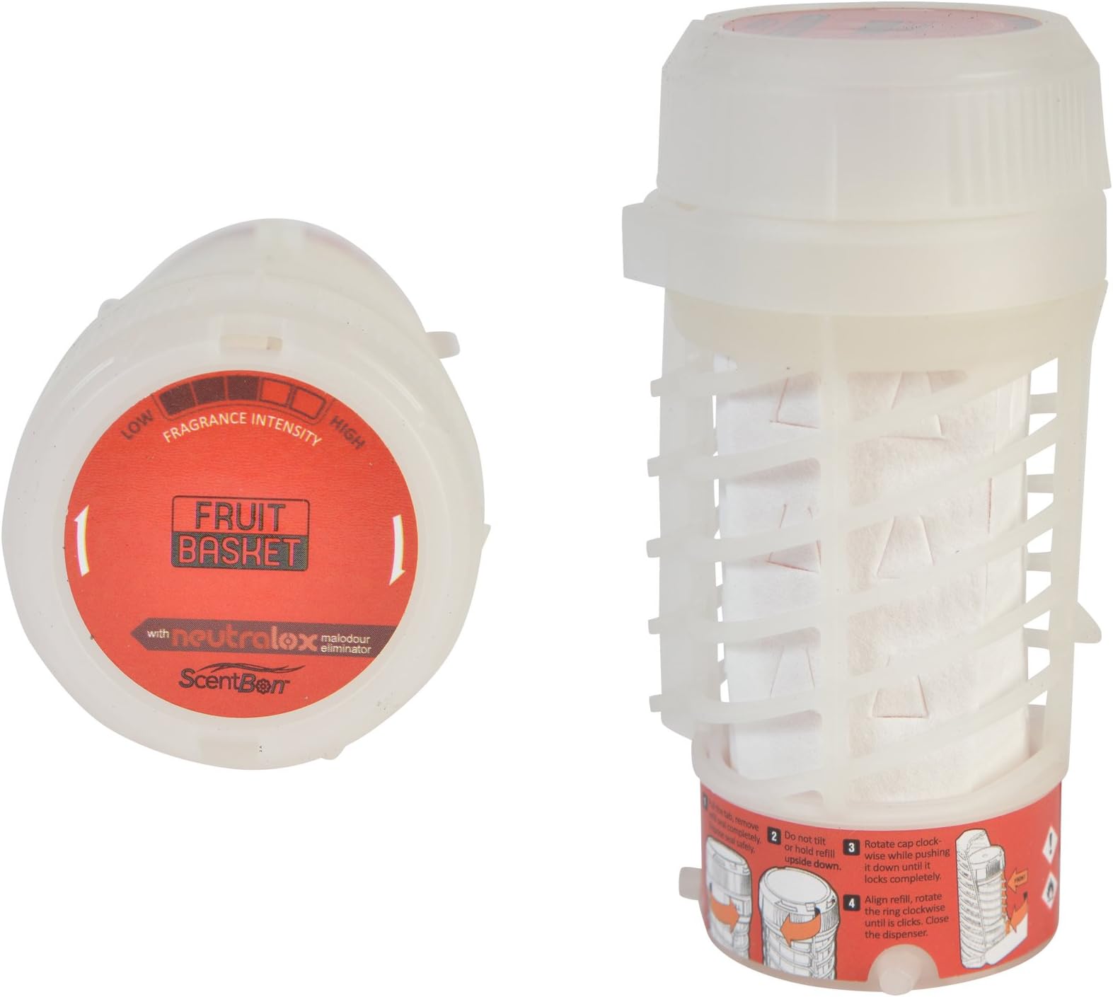 ScentBon 7303 Air Freshener Refills for Dispenser, Lasts up to 60 Days, Fruit Basket Scent, Pack of 1 (Dark Red)