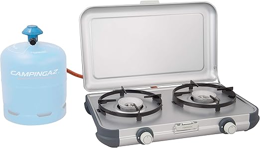 Kit Fornello A Gas Compatto Pieghevole 4,5 KW + Cartuccia Gas 230gr Butano Propano Camping Alta Montagna Kemper 92571279 - Foto 3