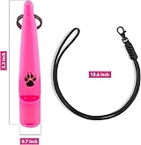 The Dog Lady TDL Gun Dog Training Whistle with Lanyard - Pink view 4