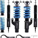 maXpeedingrods Coilover for BMW 3 Series E90 E92 AWD 2006-2011 325xi 328xi 330xi 335xi X-Drive, 24 Levels Damper Adjustable Coilovers Suspension Kit, Height Adjustable T6 Upgraded Lowering Kits Blue