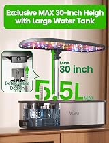 LETPOT LPH-SE 12 Pod Smart Hydroponic Garden Indoor Kit LED 24W App view 7