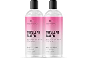 Botanic Hearth Micellar Water with Hyaluronic Acid | Hydrating Facial Cleanser & Makeup Remover Liquid | For All skin Types |