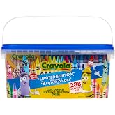 Crayola Crayon Tub &ndash; Limited Edition Colors (288ct), Bulk Coloring Crayons for Kids with Storage Tub, Classroom &amp; Art Supplies for Teachers, Ages 3+