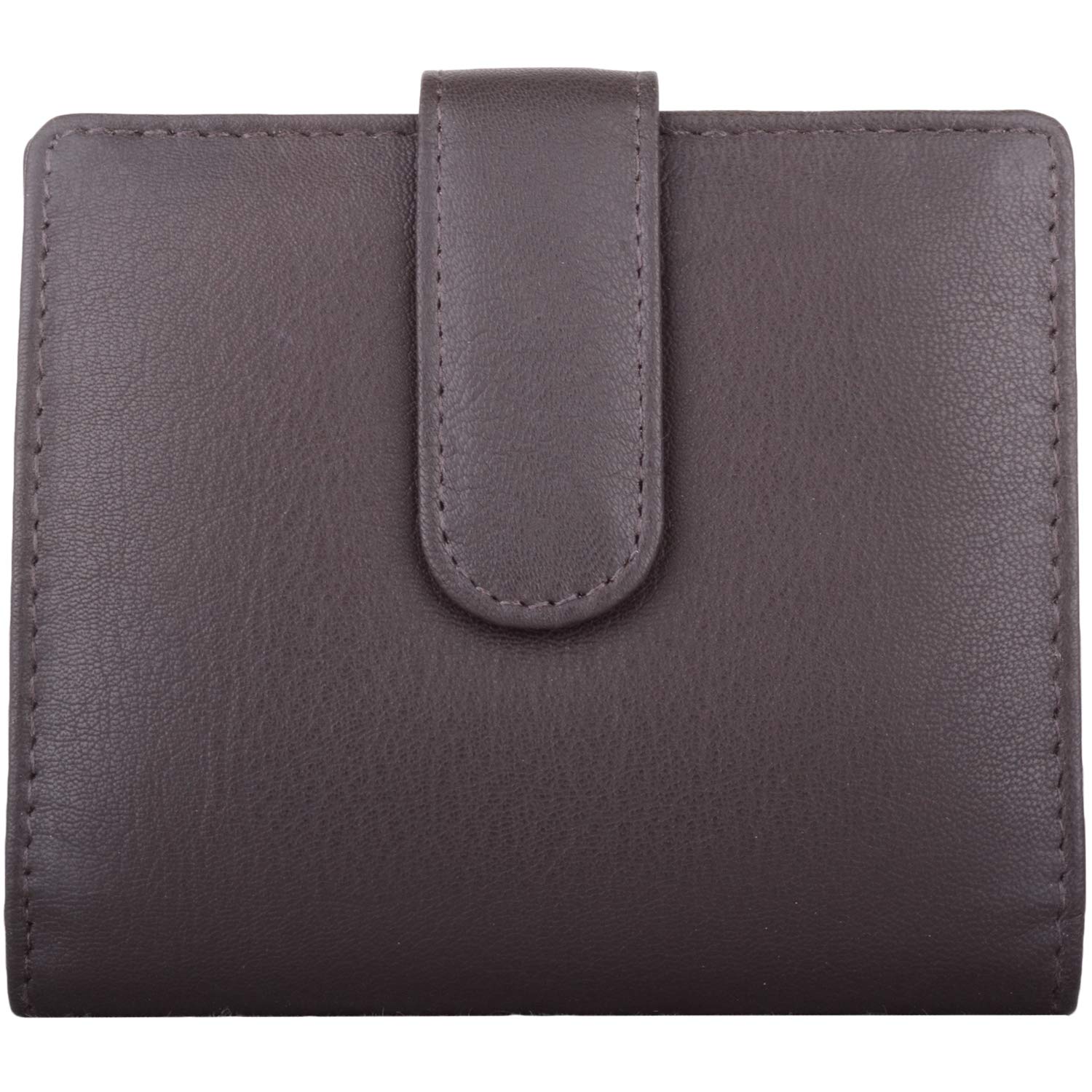 Valita Mens/Womens Genuine Soft Leather RFID Protected Credit Card/Travel Card Holder - Brown
