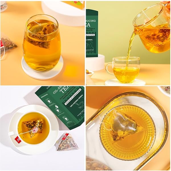 OIL FLUSH TEA – 10 HERBAL WITH EXCELLENT FORMULA, OIL CLEANSING TEA FOR LIVER, CHINESE HERBAL TEAS, 15 TEABAGS (1 BOX(15PCS))