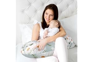Pea Pod Nursing Pillow Cover Breastfeeding Pillow Slipcover for Moms Soft Breathable Organic Knit Fabric Newborn Infant Feedi