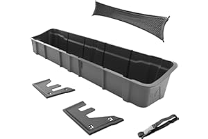 MaxMate Underseat Storage Box Compatible with 2015-2025 Ford F-150; 2017-2025 F-250 F-350 SD Supercrew Cab, Rear Under Seat E