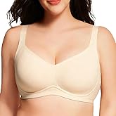 Wireless Jelly Bras for Women,Supportive Seamless T-Shirt Bras,Push Up Comfortable No Underwire Bra with Everyday Bras