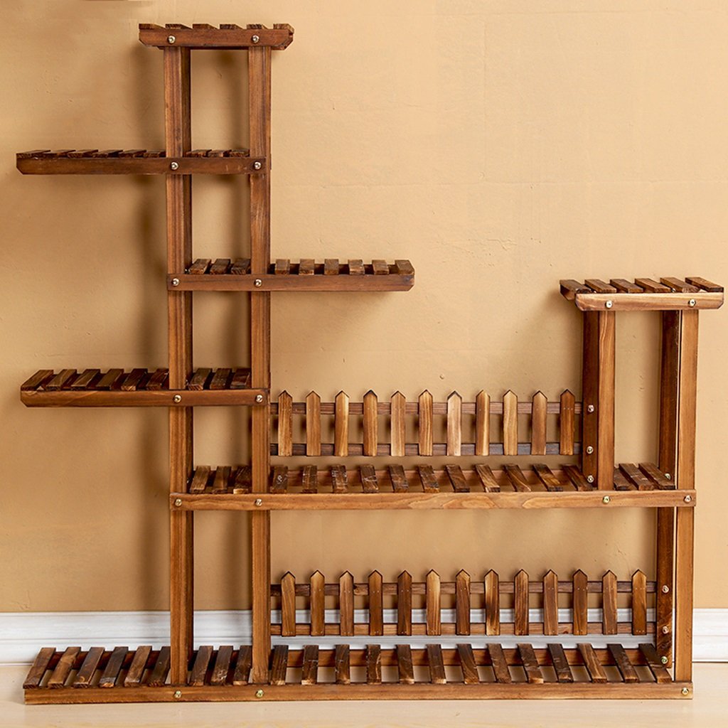 HJ Piso Simple de múltiples Niveles de Madera Maciza Maceta de la