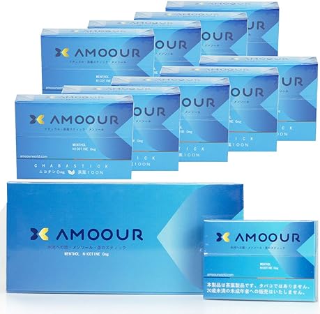 Amazon Amoour ノンニコチン 茶葉 ヒートスティック 加熱式タバコ 電子タバコ ニコチンなし 禁煙 減煙 お茶 フレーバー メンソール ミント レギュラー オレンジ メンソール 1カートン Amoour 禁煙サポート用品
