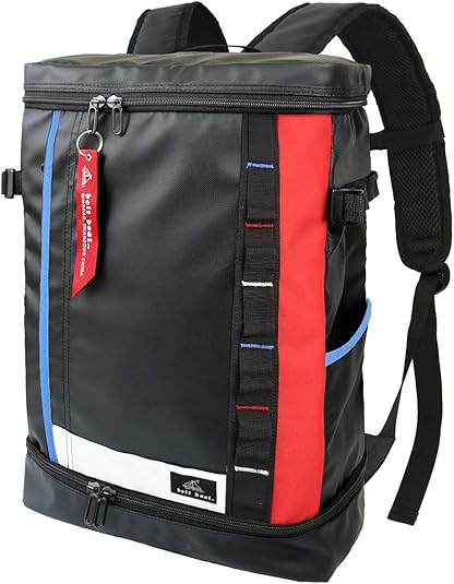 Amazon Co Jp Bolt Boat リュックサック メンズ ビジネスリュック ラップトップバックパック スクエアリュック 2層式 拡張機能 大容量 靴 弁当収納 全面耐水 B4 通勤 修学 旅行 大きめ スクエア 15 6インチ Pc収納 Bag トリコロール 服 ファッション小物