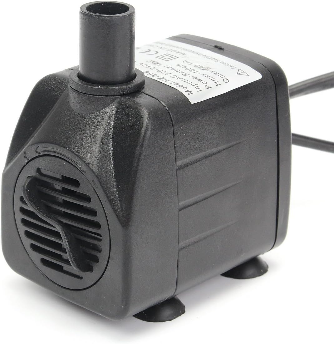 ILS - 220V 50Hz/60Hz 420L/h LED Light Submersible Water Pump Aquariums Fish Pond Fountain Sump Waterfall