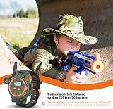zeeloopbee Rechargeable Kids Walkie Talkies Long Range Flashlight Toy Ages 4-12 view 2