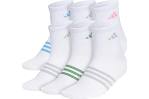 adidas womens Superlite Quarter Ankle Socks (6-pair Pack)