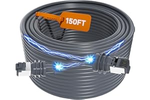 MKZEA Starlink Cable, Starlink Gen 3 Cable, Starlink Replacement Cable,150 ft / 100 ft / 75 ft/ 50 ft/ 33ft/ Upgrade Waterproof Starlink Cable Replacement for Starlink Rectangular Satellite Gen3 V3 Cable