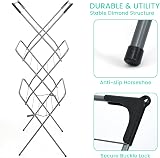 Rainberg 3 Tier Clothes Airer Foldable Drying Rack with Non-Slip Feet view 5