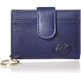 Buxton Women's Heiress Card Case Wallet - Floral Embossed Leather With Key Ring - View #4