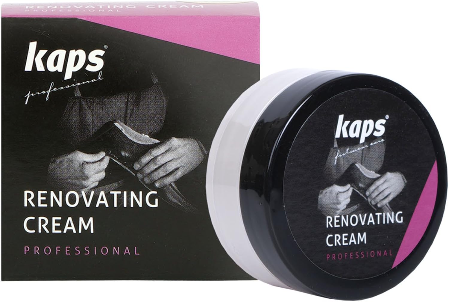 Renovating Repair Cream for Smooth Leather Shoes Bags Seats Scratch And Scuff Cover, Kaps Renovating Cream, 10 Colours, 101 - Image 5