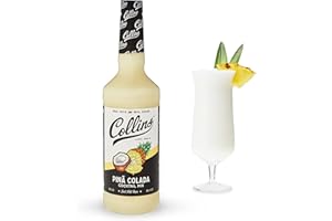 Collins Pina Colada Mix | Made With Real Pineapple Juice, Coconut and Other Natural Flavors | Tropical Cocktail Mixer, Home Bar accessories Cocktail Mixers, 32 fl oz