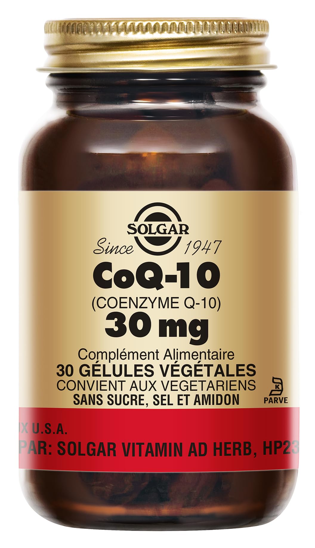 Solgar CoQ-10 (Coenzyme Q-10) 30 mg Vegetable Capsules - Pack of 30 - Nutritional Yeast - Supports Energy Production - Vegan, Gluten Free and Kosher