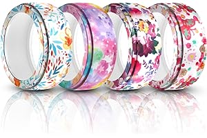 RUENTECH Compatible with Oura Ring Gen 4 Cover, 4Pack Protective Covers Anti-Scratch Elastic Silicone Ring Protector for Oura SmartRing Gen4 Accessories (4Pack-C)