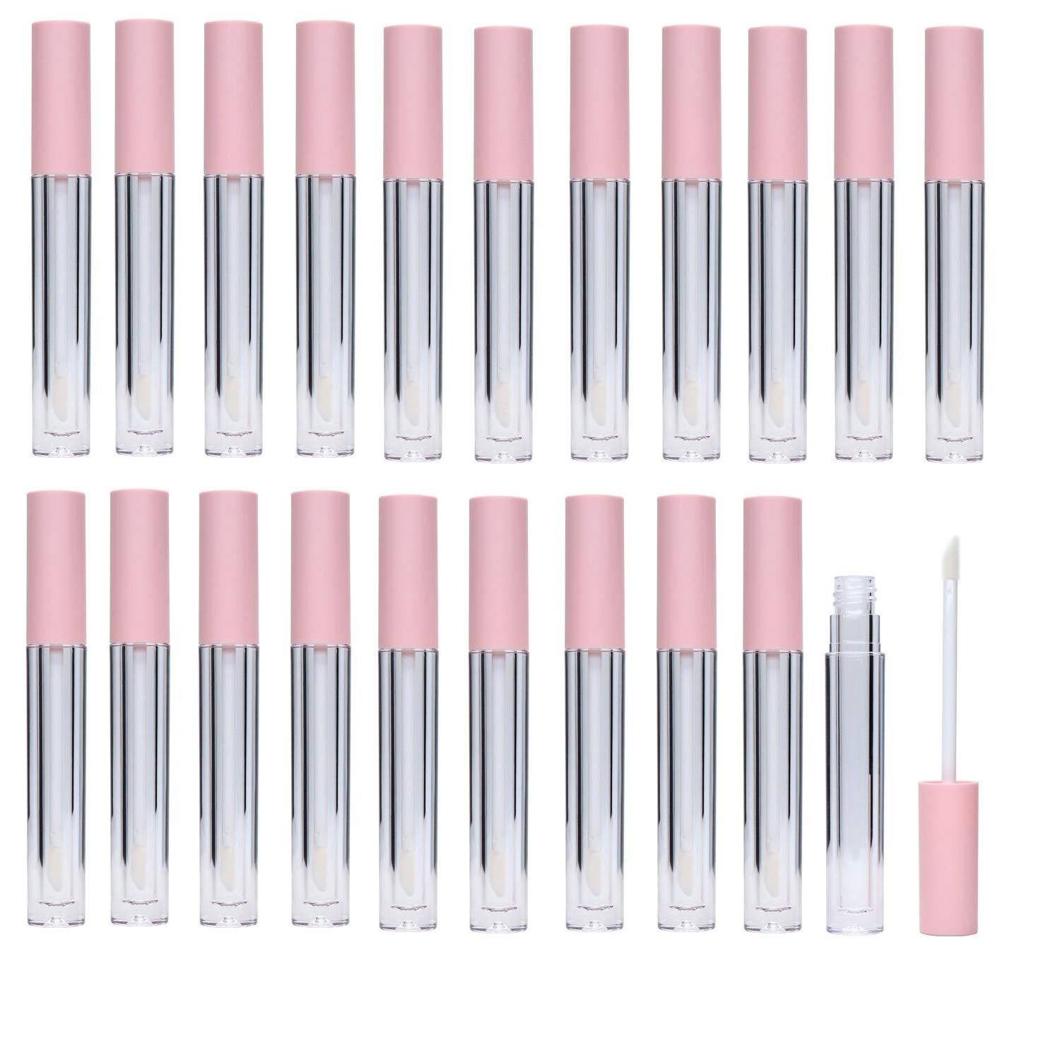 21 Pieces Lip Gloss Tubes, 3ml Empty Lip Gloss Containers