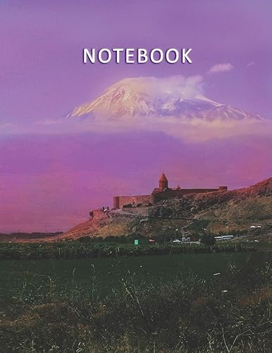 Download Notebook: Lined – Unruled – Plain - blank Notebook – 100 pages numbered – Elegant and Romantic sunset landscape – A4 Letter Size – Diary, Journal, Composition Book, Doodles, Memories PDF