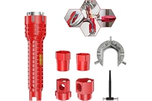 14-in-1 Multi-Functional Basin Wrench, Sink Wrench Plumbing Tools for Toilet, Faucet, Bathroom, Kitchen Installation and Repa